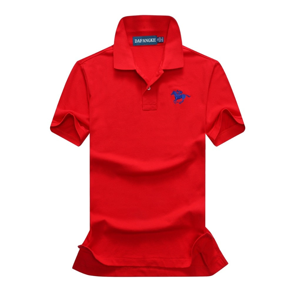 Men's Polo Shirt Brand Embroidery Slim Golf