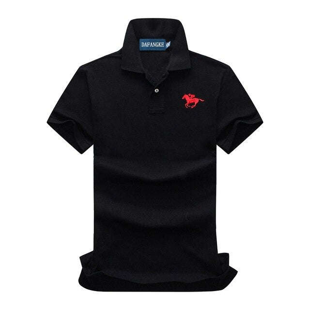 Men's Polo Shirt Brand Embroidery Slim Golf