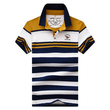 Load image into Gallery viewer, Striped 1988 Embroidery Men&#39;s Polo Shirt